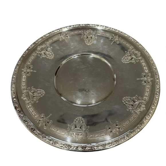 Wallace Melford Baroque Silverplate Vintage Serving  Tray - Picture 3 of 4